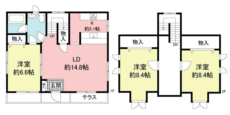 Floor plan. 18.9 million yen, 3LDK, Land area 240 sq m , Building area 101.92 sq m
