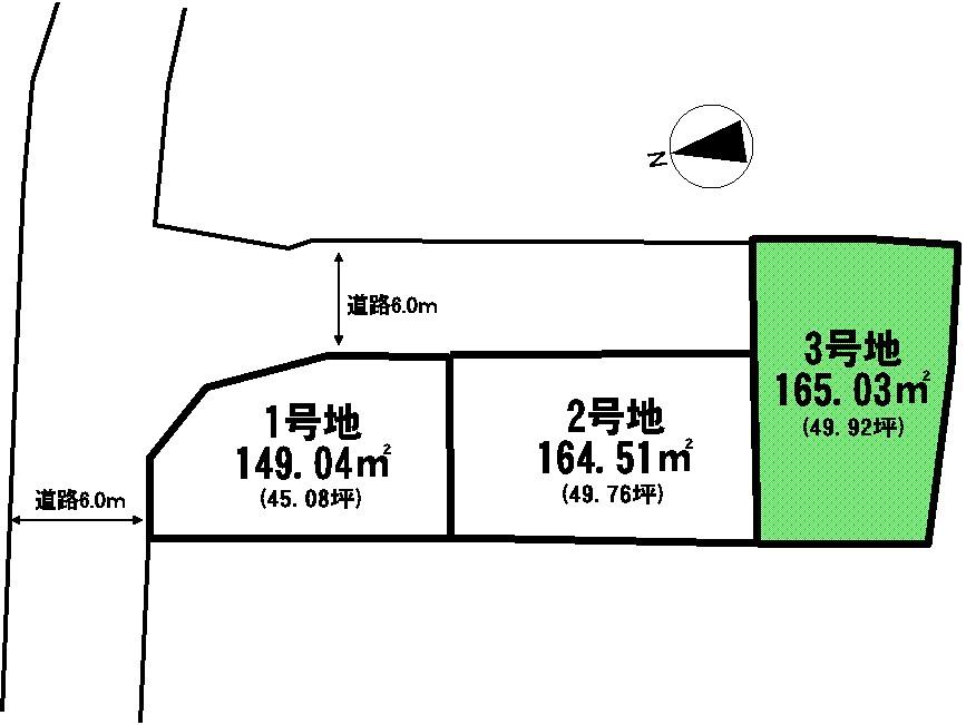 Compartment figure. Land price 16,470,000 yen, Land area 165.03 sq m