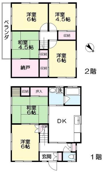 Floor plan. 8.3 million yen, 6DK+S, Land area 158.75 sq m , Building area 113.8 sq m