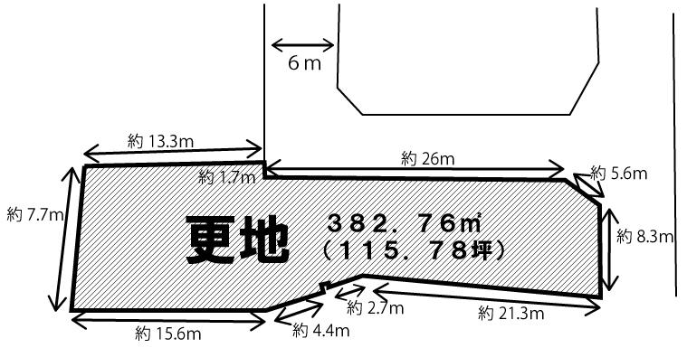 Compartment figure. Land price 8 million yen, Land area 382.76 sq m