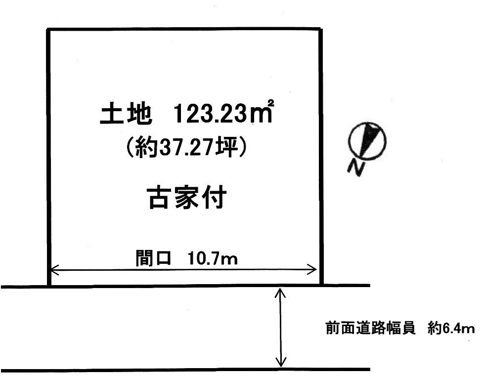 Compartment figure. Land price 13.8 million yen, Land area 123.23 sq m