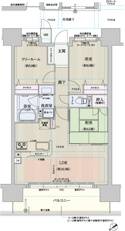 Floor: 2LDK + F, the area occupied: 68.2 sq m, Price: 24,706,000 yen