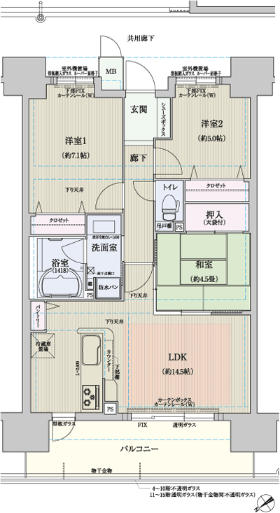 Floor: 3LDK, the area occupied: 70.2 sq m, Price: 25,803,000 yen ・ 27,509,000 yen