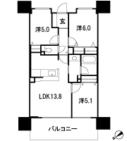 Floor: 3LDK, the area occupied: 65.1 sq m, Price: 22,305,000 yen ~ 24,994,000 yen