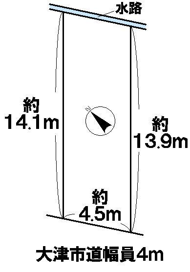 Compartment figure. Land price 4 million yen, Land area 59 sq m