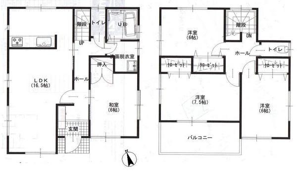 Floor plan. 28.8 million yen, 4LDK, Land area 112.7 sq m , Building area 101.02 sq m