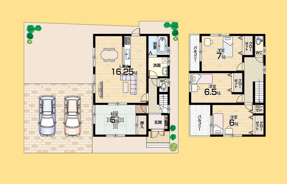 Floor plan. (No. 2 locations), Price 13.8 million yen, 4LDK, Land area 158.88 sq m , Building area 99.22 sq m