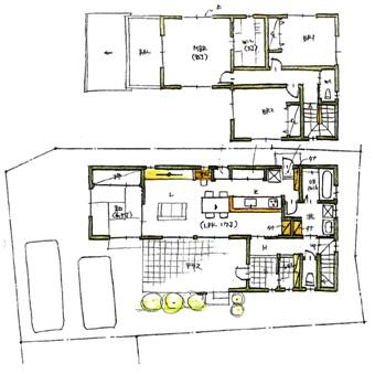 Floor plan. 23.8 million yen, 4LDK, Land area 168.43 sq m , Building area 106.82 sq m