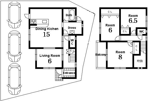 Floor plan. Price 23.8 million yen, 4LDK, Land area 142.74 sq m , Building area 100.2 sq m