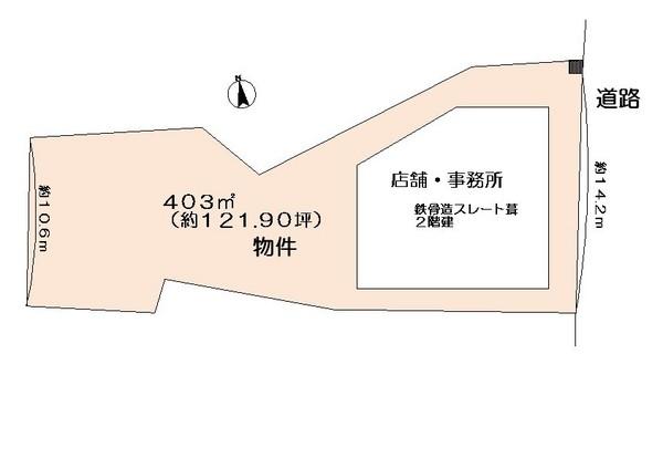 Compartment figure. Land price 28.8 million yen, Land area 403 sq m