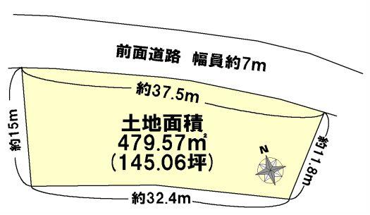 Compartment figure. Land price 49,340,000 yen, Land area 479.57 sq m