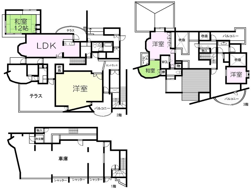 Floor plan. 73 million yen, 5LDK, Land area 778.01 sq m , Building area 525 sq m