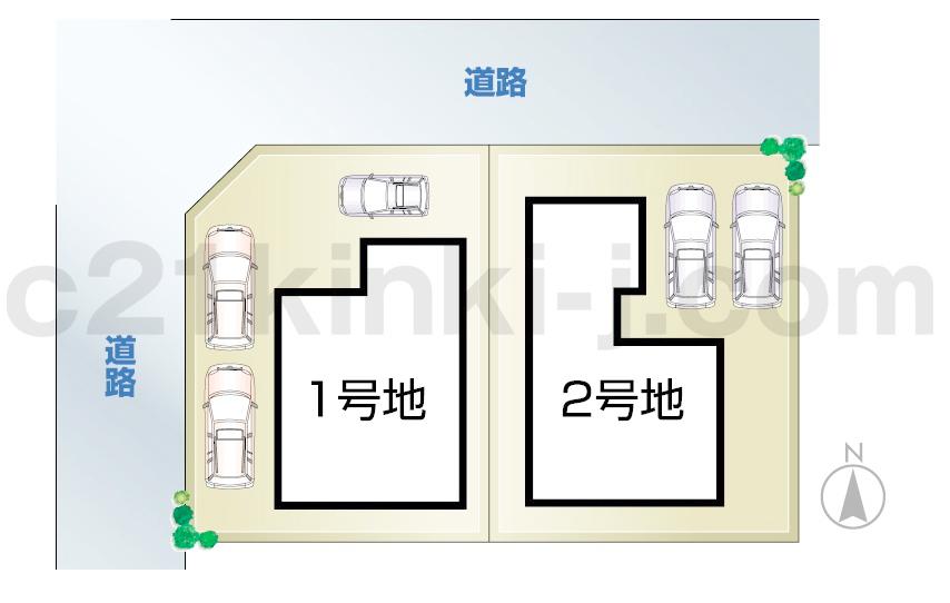 Compartment figure. 19,800,000 yen, 4LDK, Land area 123.54 sq m , Building area 98.01 sq m all two-compartment! No. 2 place!