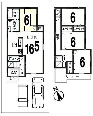 Floor plan. (No. 1 point), Price 24,800,000 yen, 4LDK, Land area 111.41 sq m , Building area 98.41 sq m