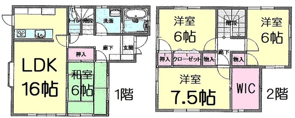 Floor plan. 19,800,000 yen, 4LDK, Land area 120.9 sq m , Building area 101.85 sq m