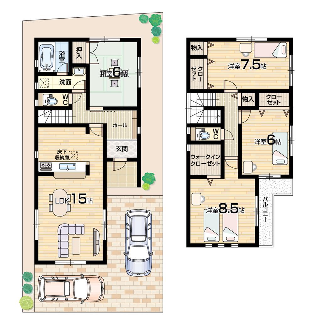 Floor plan. 23.8 million yen, 4LDK, Land area 132.3 sq m , Building area 103.68 sq m