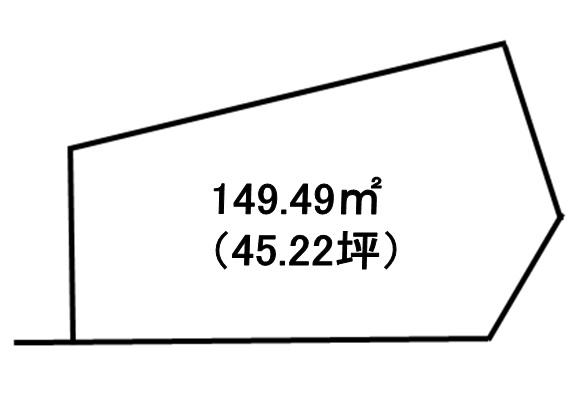 Compartment figure. Land price 11.8 million yen, Land area 149.49 sq m