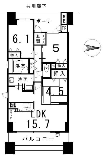 Floor plan. 3LDK, Price 28.5 million yen, Occupied area 71.31 sq m , Balcony area 12.92 sq m spacious 3LDK. Perfect for those who are husband and wife and small children come!