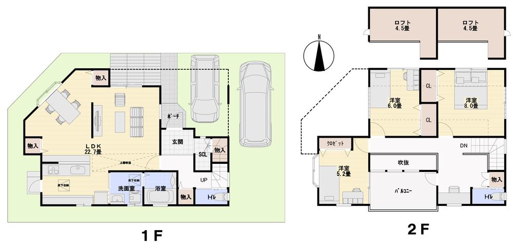 Floor plan. 27,900,000 yen, 3LDK, Land area 130.55 sq m , Building area 128.19 sq m