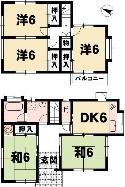 Floor plan. 7.9 million yen, 5DK, Land area 140.26 sq m , Building area 89.42 sq m