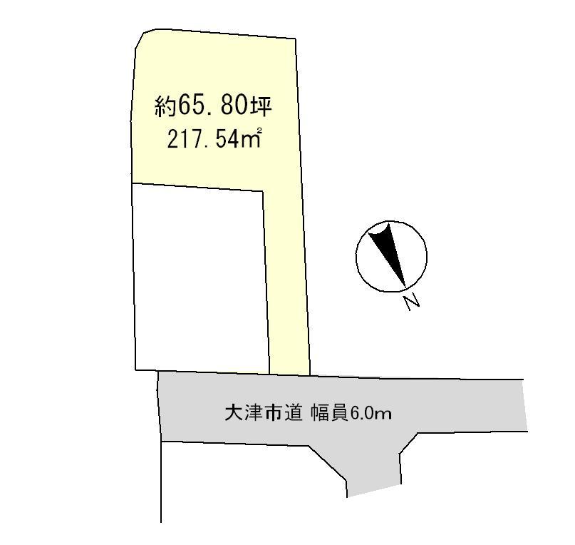 Compartment figure. Land price 11.8 million yen, Land area 217.54 sq m