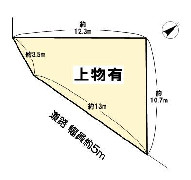 Compartment figure. Land price 7.4 million yen, Land area 73.77 sq m