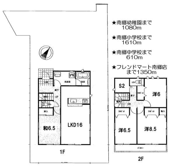 Floor plan. 19,800,000 yen, 4LDK+S, Land area 178.51 sq m , Building area 105.3 sq m