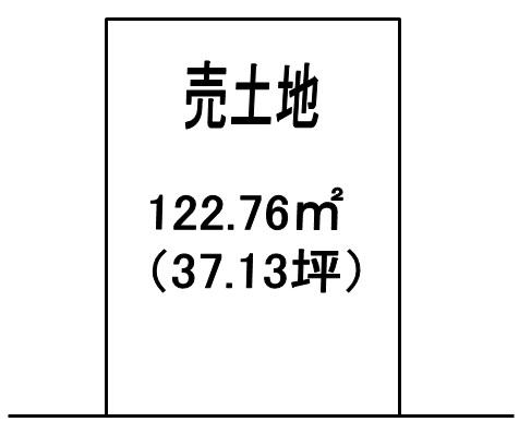 Compartment figure. Land price 14.8 million yen, Land area 122.76 sq m