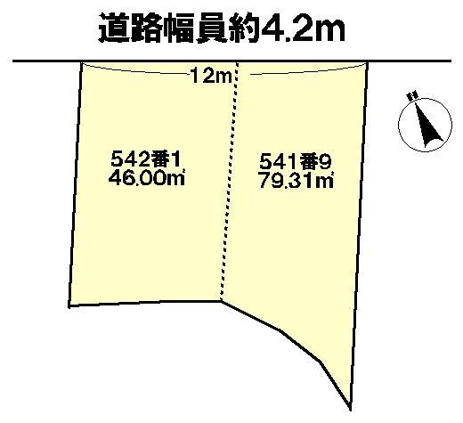 Compartment figure. Land price 8.8 million yen, Land area 125.31 sq m