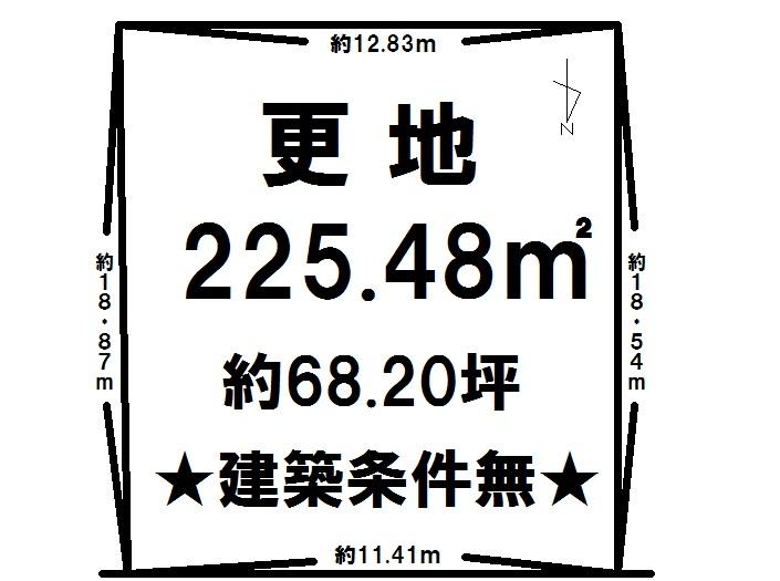 Compartment figure. Land price 12.8 million yen, Land area 225.48 sq m