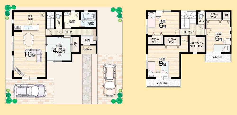 Floor plan. (No. 2 locations), Price 25,800,000 yen, 4LDK+S, Land area 156.69 sq m , Building area 100.44 sq m