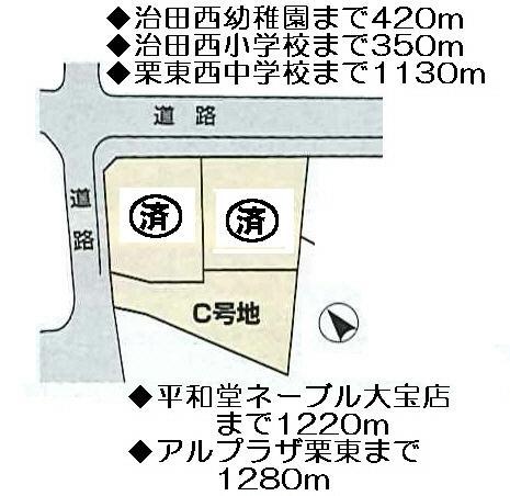 Compartment figure. Land price 18.5 million yen, Land area 188.17 sq m