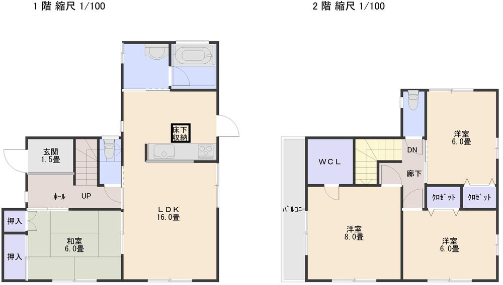 Floor plan. 23,790,000 yen, 4LDK, Land area 155.46 sq m , Building area 101.85 sq m