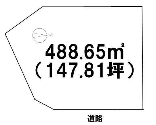 Compartment figure. Land price 28 million yen, Land area 488.65 sq m