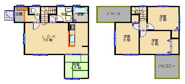 Floor plan. 32,800,000 yen, 4LDK, Land area 137.42 sq m , Building area 83.83 sq m