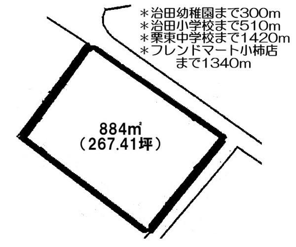 Compartment figure. Land price 53,482,000 yen, Land area 884 sq m