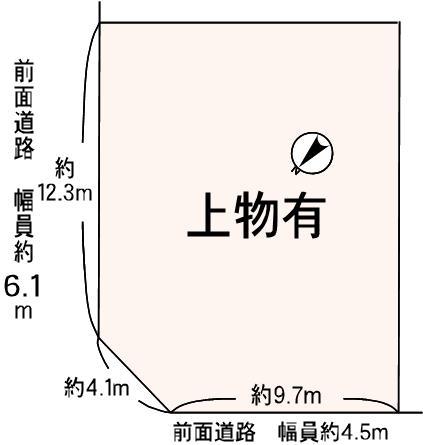 Compartment figure. Land price 9 million yen, Land area 169.95 sq m