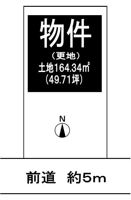 Compartment figure. Land price 1.98 million yen, Land area 164.34 sq m