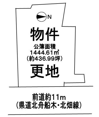 Compartment figure. Land price 17,480,000 yen, Land area 1,444.61 sq m schematic