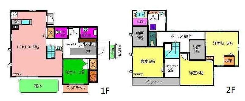 Floor plan. 32,800,000 yen, 4LDK + 2S (storeroom), Land area 192.06 sq m , Building area 130 sq m 1F