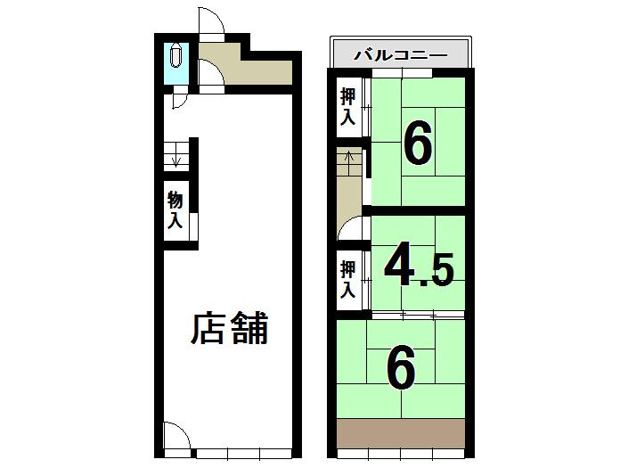 Floor plan. 10.8 million yen, 3K, Land area 53.29 sq m , Building area 67.4 sq m