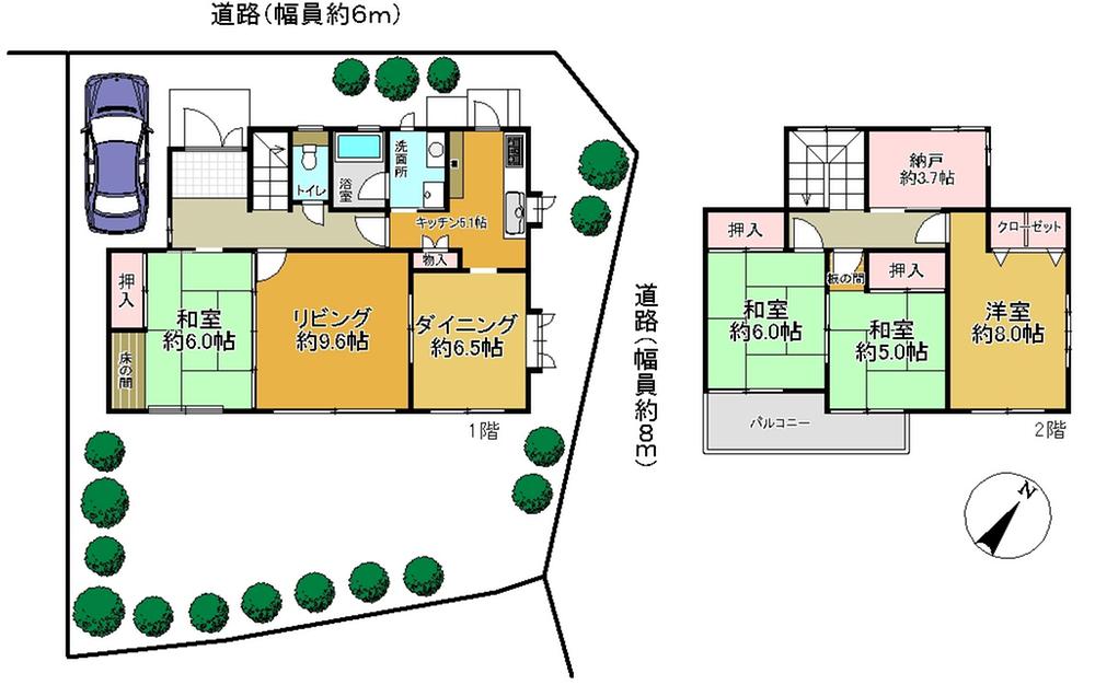 Floor plan. 17.5 million yen, 4LDK + S (storeroom), Land area 192.41 sq m , Building area 123.51 sq m