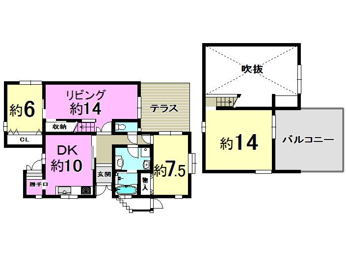 Floor plan. 39,800,000 yen, 3LDK, Land area 249 sq m , Building area 117.75 sq m
