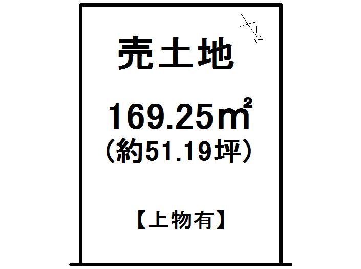 Compartment figure. Land price 18.5 million yen, Land area 169.25 sq m