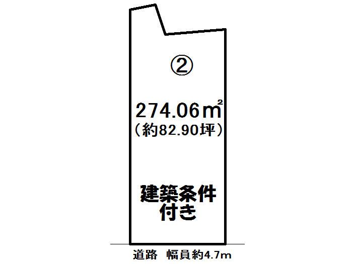 Compartment figure. Land price 8.6 million yen, Land area 274.06 sq m