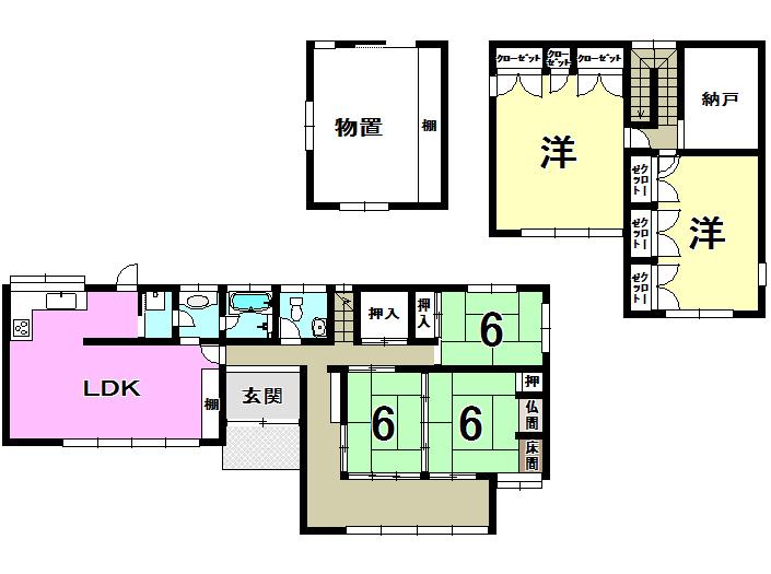 Floor plan. 15.9 million yen, 5LDK + S (storeroom), Land area 329.21 sq m , Building area 146.42 sq m