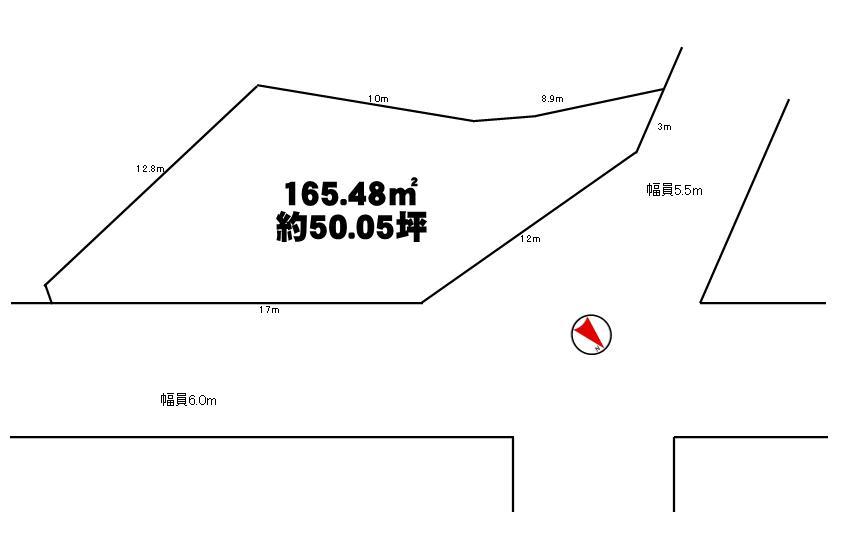 Compartment figure. Land price 15 million yen, Land area 165.48 sq m