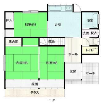 Floor plan. 11.9 million yen, 5DK, Land area 274.18 sq m , Building area 119.7 sq m 1F Floor Plan