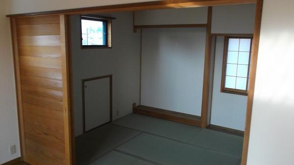 Non-living room. The Japanese When you open the joinery of living
