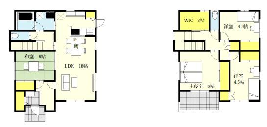 Floor plan. 28,805,000 yen, 4LDK, Land area 186.35 sq m , Building area 126.56 sq m